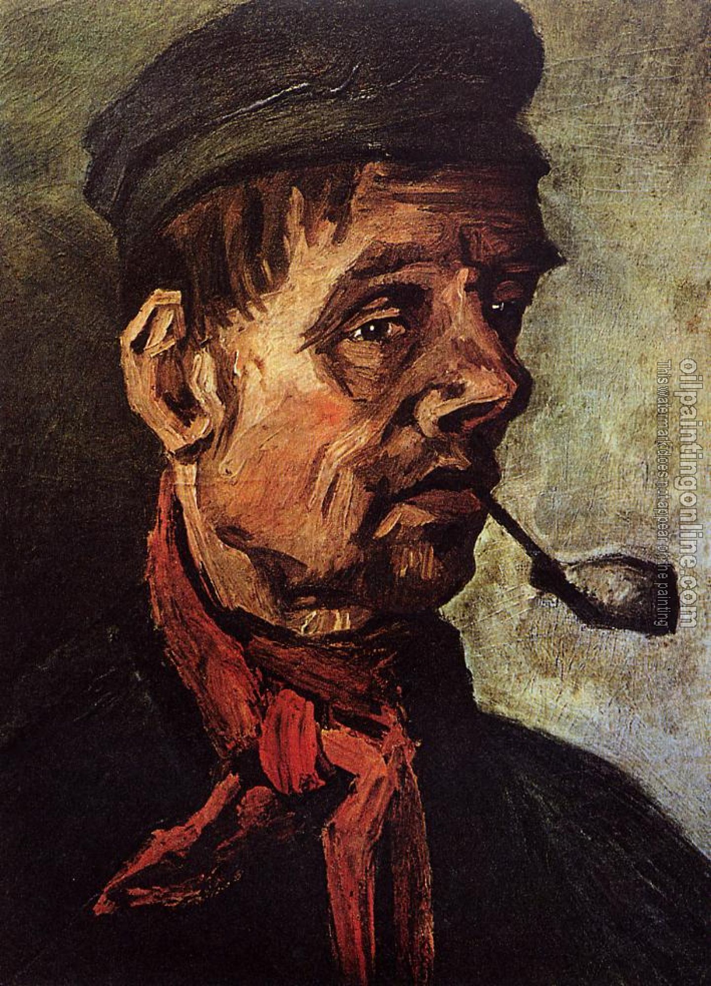 Gogh, Vincent van - Head of a Peasant with a Pipe